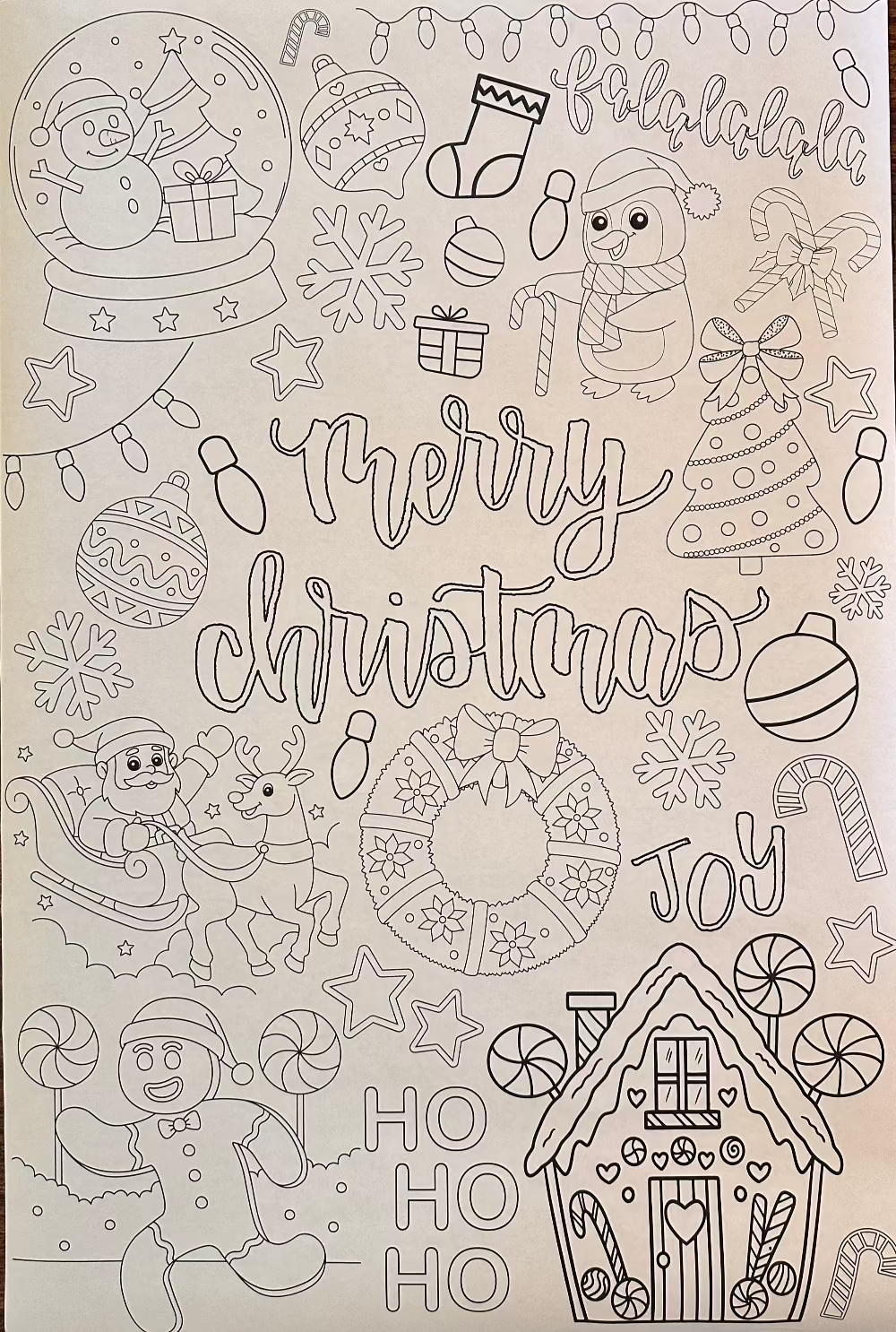 Large Coloring Poster