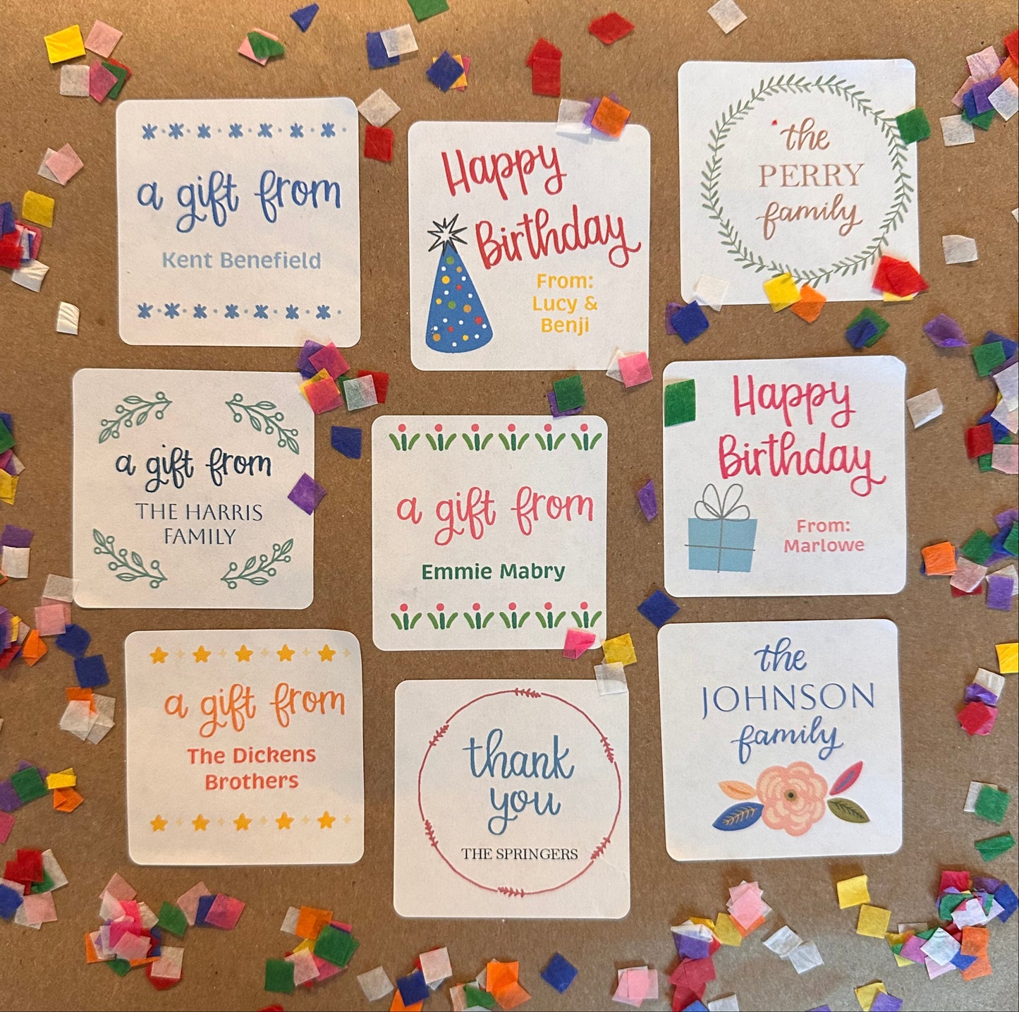 The Stationery Shop: Gift Tag Stickers