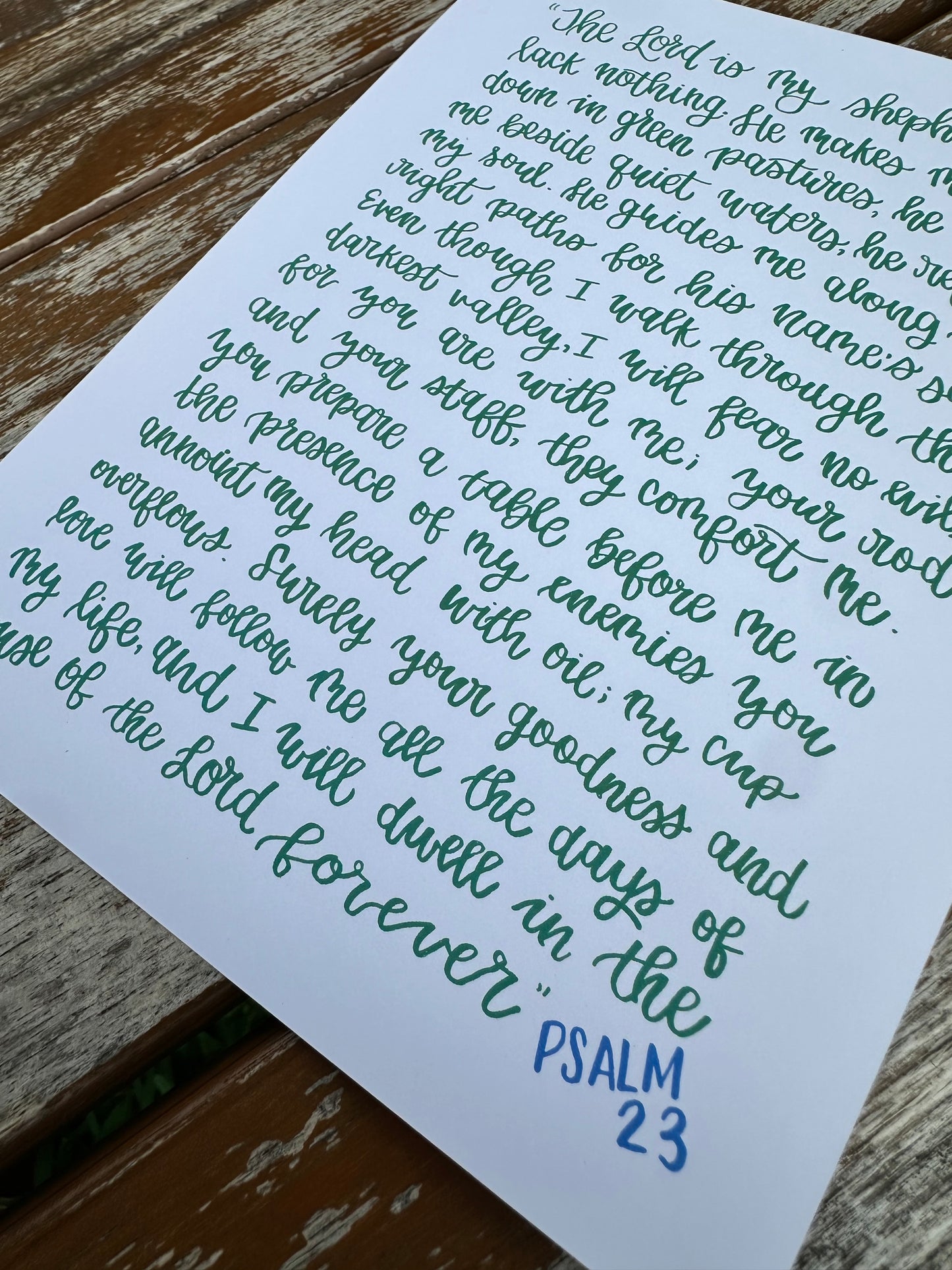 Psalm 23 Print