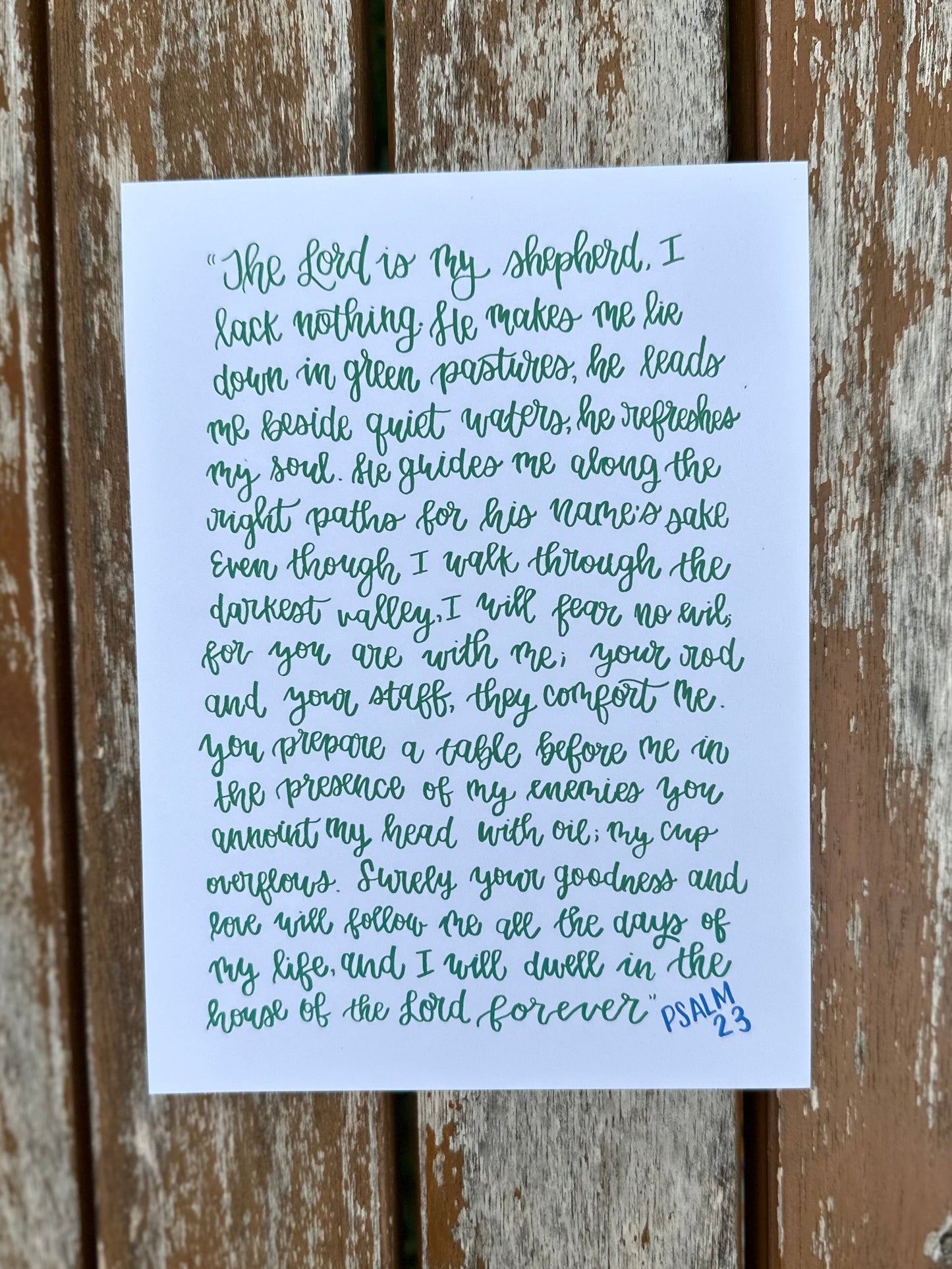 Psalm 23 Print