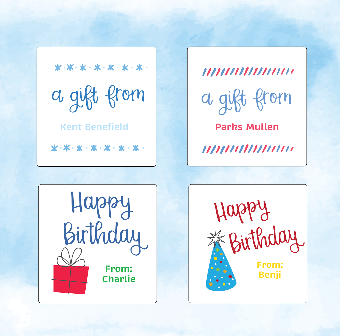 The Stationery Shop: Gift Tag Stickers