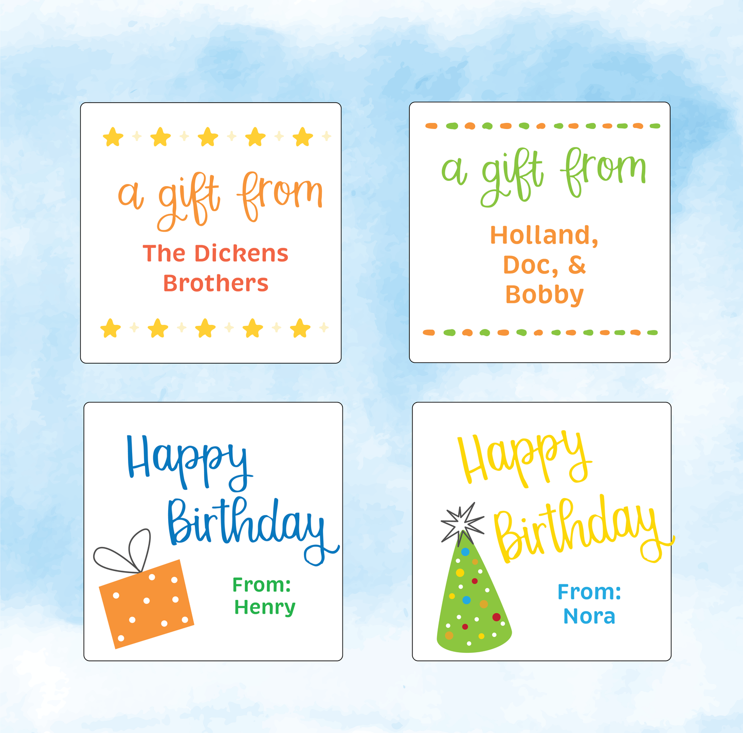 The Stationery Shop: Gift Tag Stickers