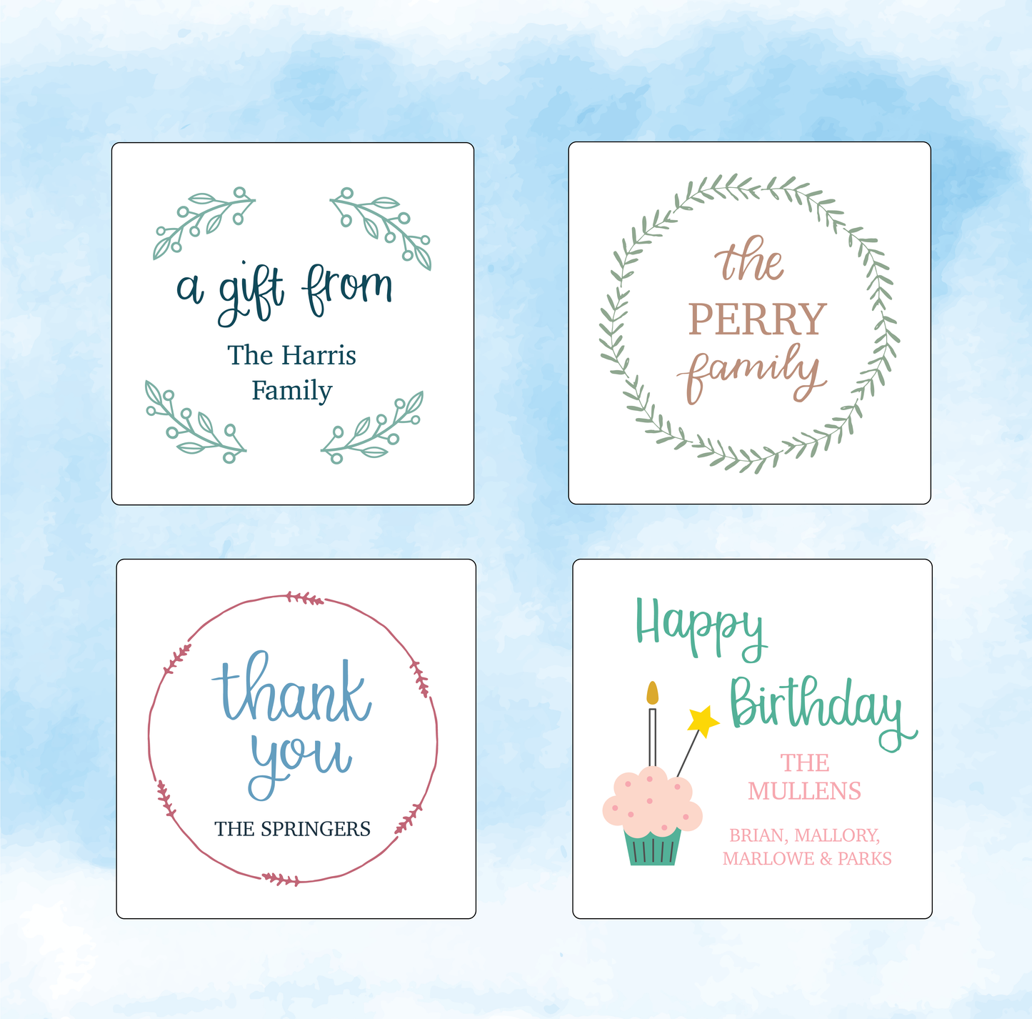 The Stationery Shop: Gift Tag Stickers