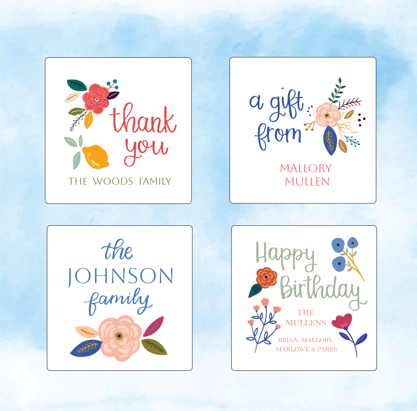 The Stationery Shop: Gift Tag Stickers