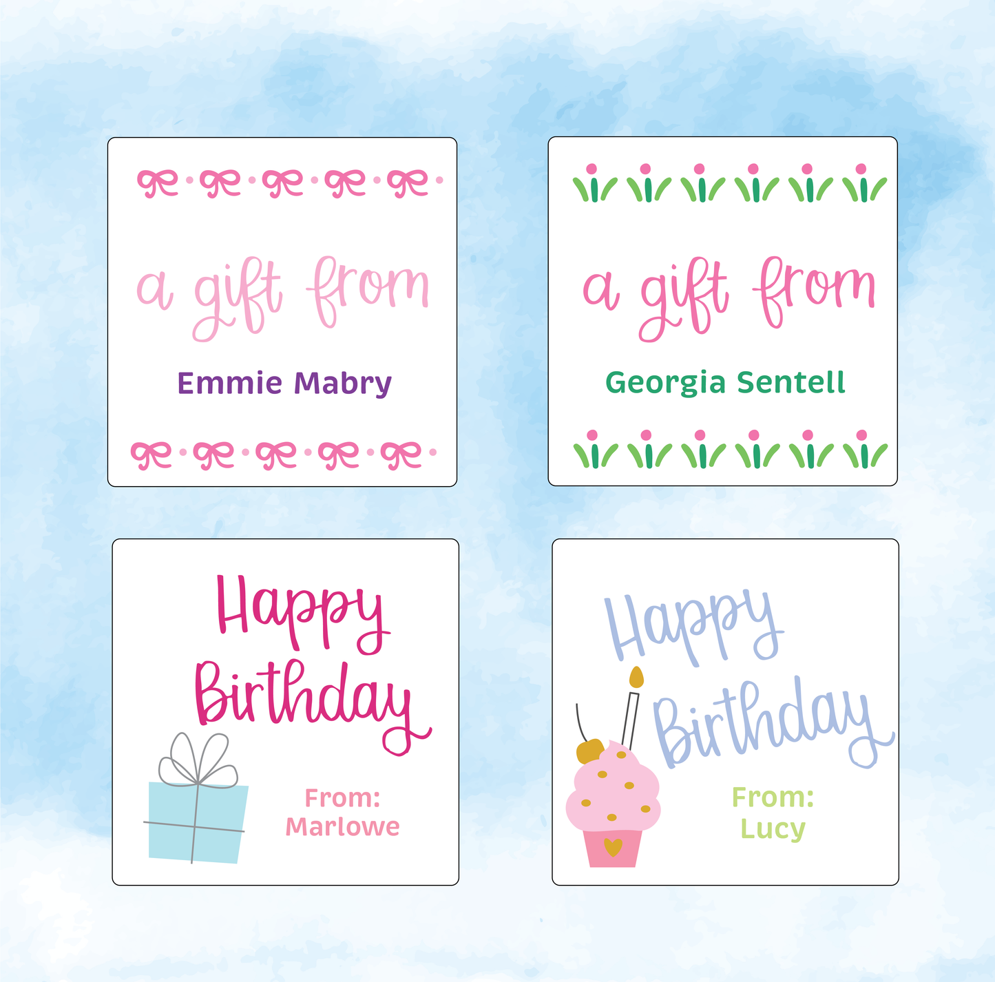 The Stationery Shop: Gift Tag Stickers