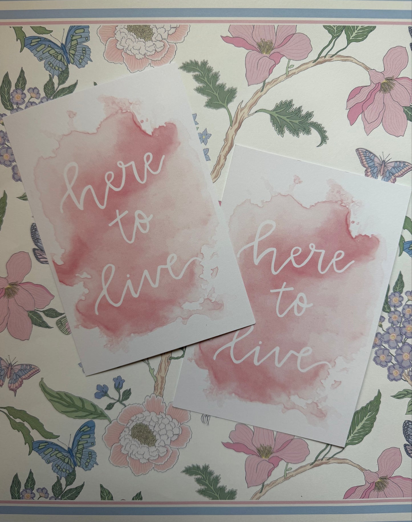 Here to Live print