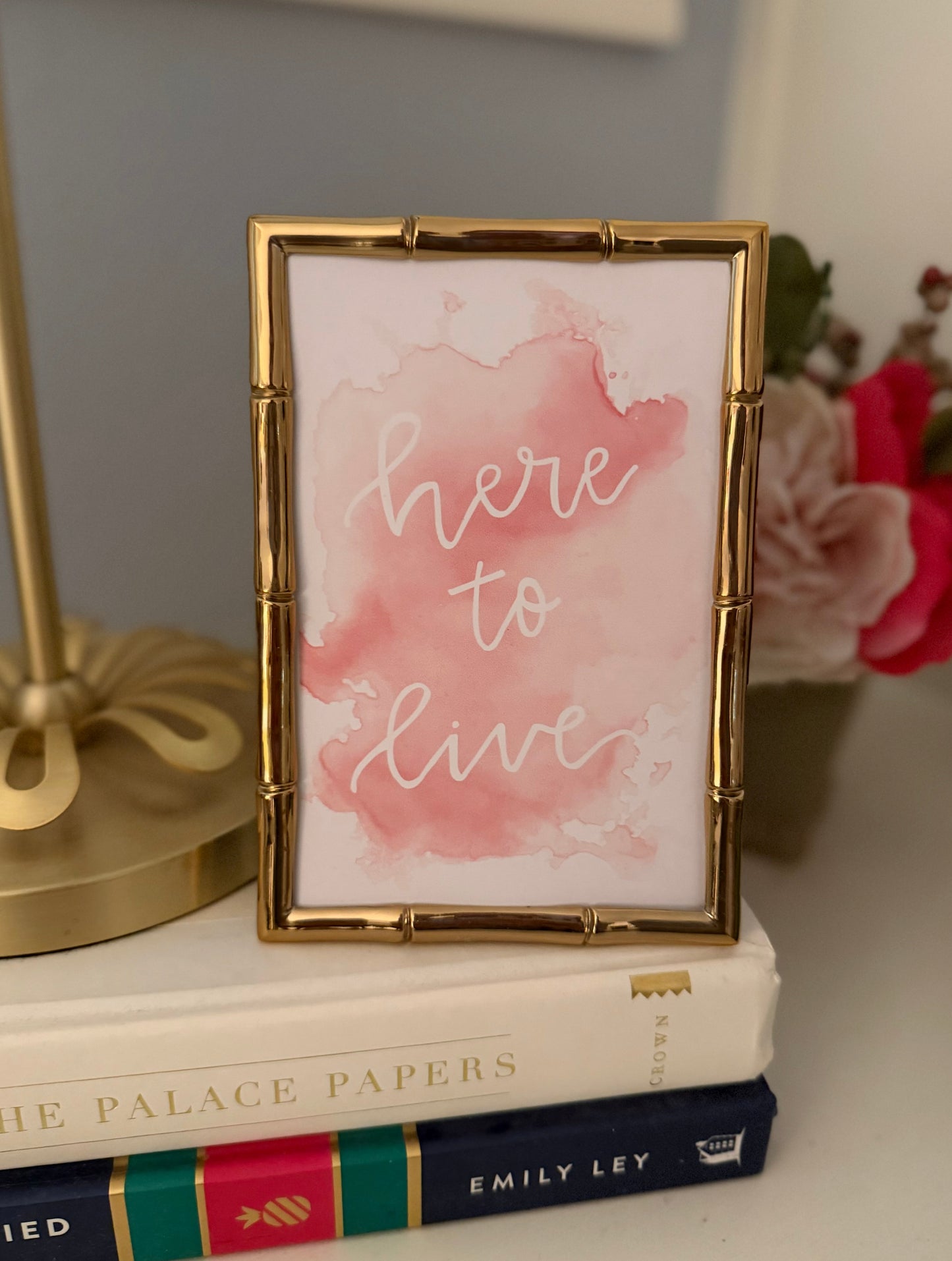 Here to Live print