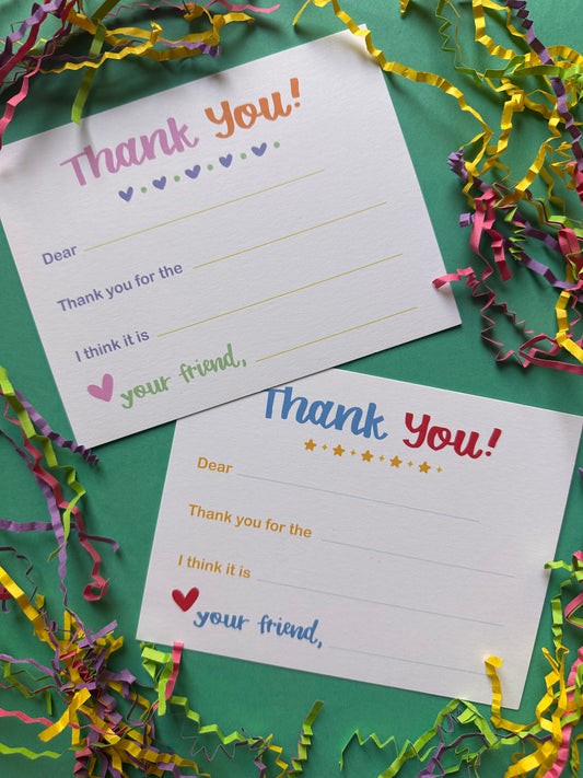 Kid Thank You Notes