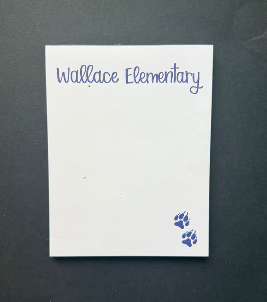Wallace Elementary Notepad