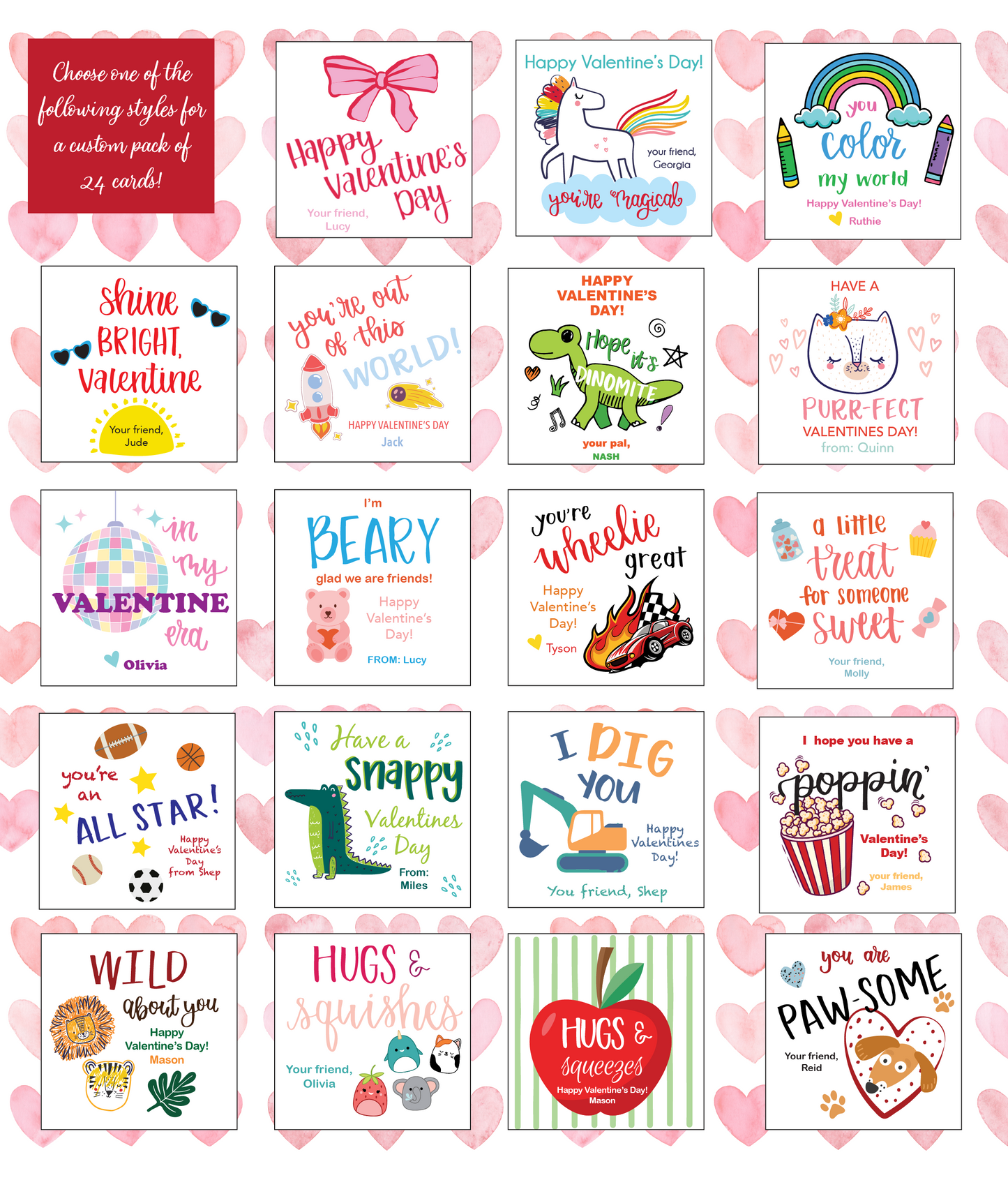 Custom Valentine's Day Cards